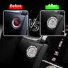 TOMALL Bling Car Engine Start Button Cover Diamond Crystal Push Start Ring Sticker Sparkly Accessories Ignition Button Rhinestone Emblem Decorations