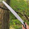 Gartensäge, arbeitssparende Säge mit gebogener Kante und dickem Ast, mit Scheide zum Fällen und Beschneiden von Obstbäumen
