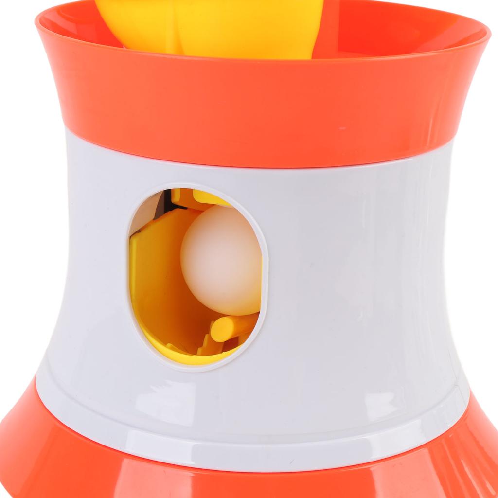 Table Tennis Serve Machine Portable Table Tennis Trainer Balls Automatic Rotating Launcher Training Machine with 16 Balls for Beginners