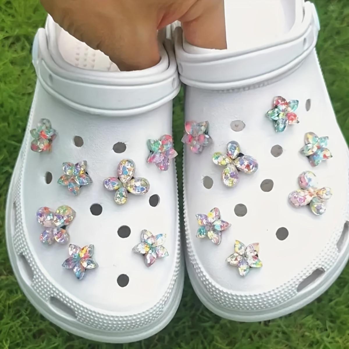 

Five-Point Star Butterfly 3D Shoe Decoration with Adhesive 7-Shaped Buckle