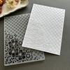 2D Grid Embossed Texture Board Mold for Crafting and Journals