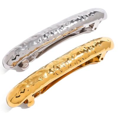 Youthway Pinze per Capelli Larghe e Robuste in Acciaio Inossidabile con Texture, Fermagli Impermeabili per Donne, Accessori Gioiello, Regalo