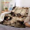 Retro Antike Seekarte Kraft Weltkarte Kompass Weiche Decke, Weiche Überwurfdecke für Zuhause Schlafzimmer Bett Sofa Abdeckung Kind