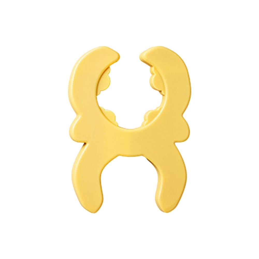 High Temperature Resistance Pan Handle Clip Anti Scalding Spoon Rest  for Kitchen Gadget жёлтый