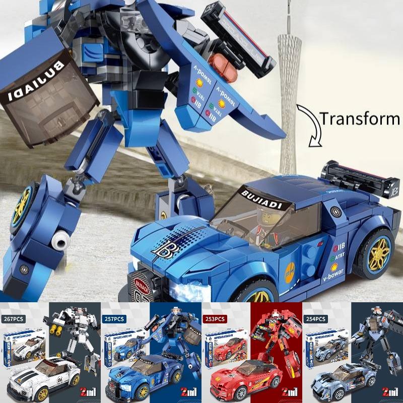 Çocuklar İçin Serin Ve Gerçekçi Kendin Yap Montaj Robotu Abs Plastik Küçük Parçacıklı Yapı Blokları Oyuncak
