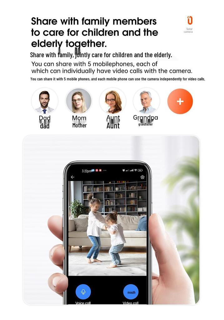Smart Baby Monitor with Screen: Cross-Border Two-Way Video & One-Key Call
