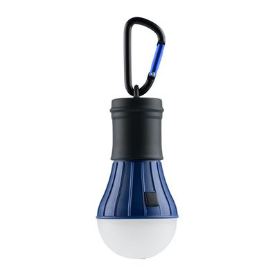 AceCamp LED lampáš, Napájaný batériami, Vysoká svietivosť, 105 LM, 3 stmievateľné režimy, Roztomilé malé svetlo na stan, Karabína súčasťou balenia (Modrá)