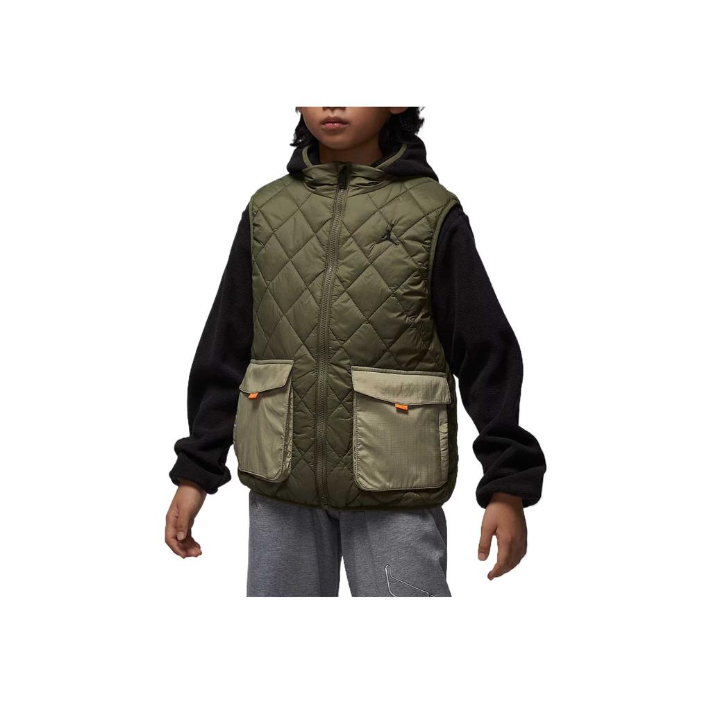 Jordan Vest Comfortable Zip Hooded 2-Piece Set Kids sets IQ9998-222