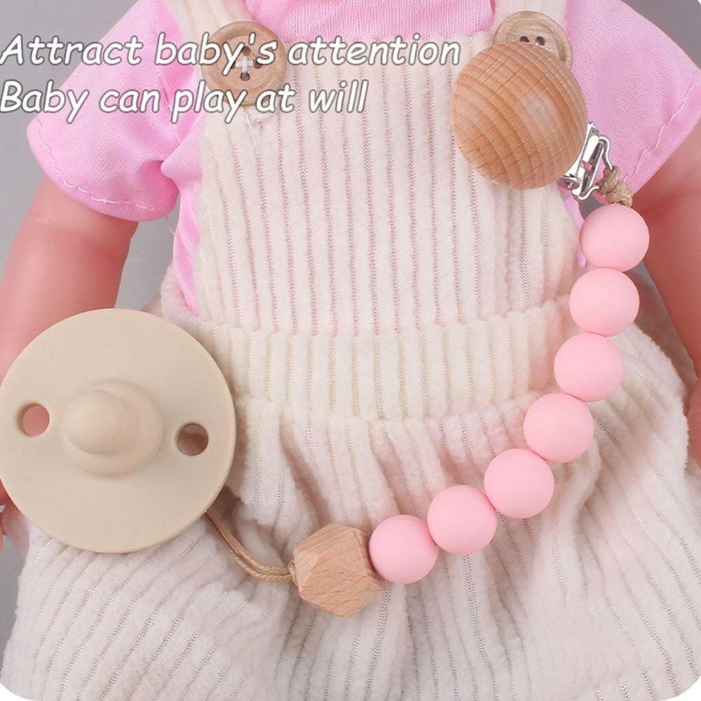 Holder Toddler Baby Teether Toys Straps Baby Pacifier Chain Pacifier Holder Clips Dummy Clips