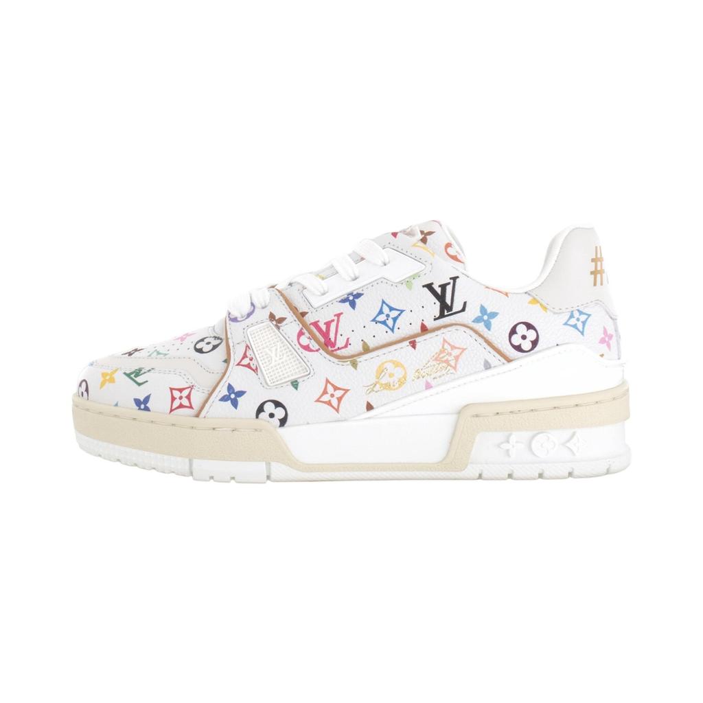 Louis Vuitton X Takashi Murakami Trainer Low Top Skateboard Shoes Women's White 1AGZDT