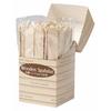 Sunnap Disposable Wooden Spatulas, Medium Size, Pack of 100, for Applying Gel, Cream, and Hair Removal Wax, SLW100M