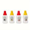 4-piece Mini Tomato Sauce Bottle 25ml Seasoning Squeeze Plastic Portable Container Bottle Suitable for Adult Office Use