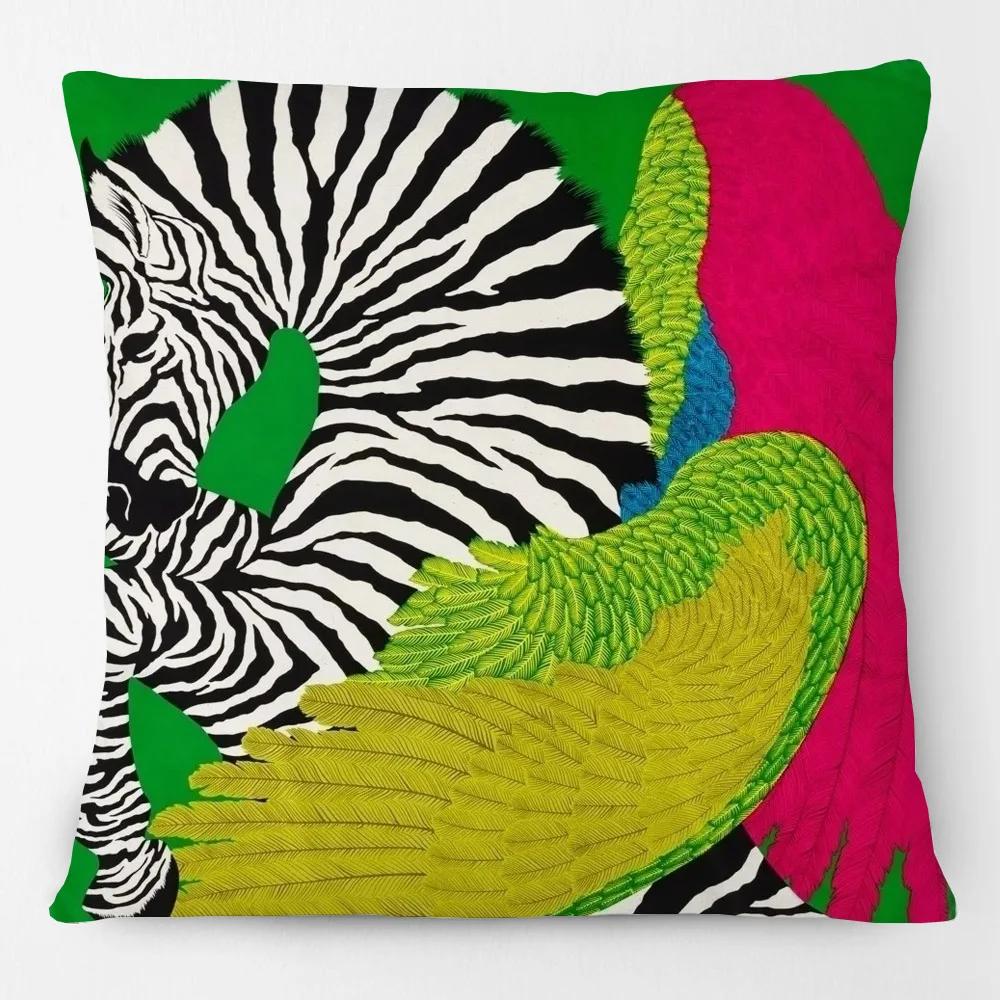 Fashion Multicolor Horse Head Cushion Covers Luxury Animals Sofa Decorative Pillows Case 45X45CM Decorative Pillows