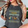 Merry Horsemass Horse Christmas Ugly T Shirt Horses Lover For Mom Or Dad Funny Farm Animals Xmas Sweat S Vintage