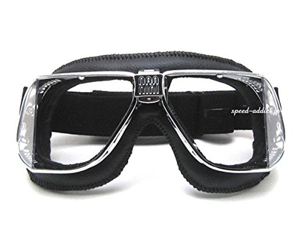 Nannini Custom GOGGLE BLACK/CHROME × ANTI FOG CLEAR