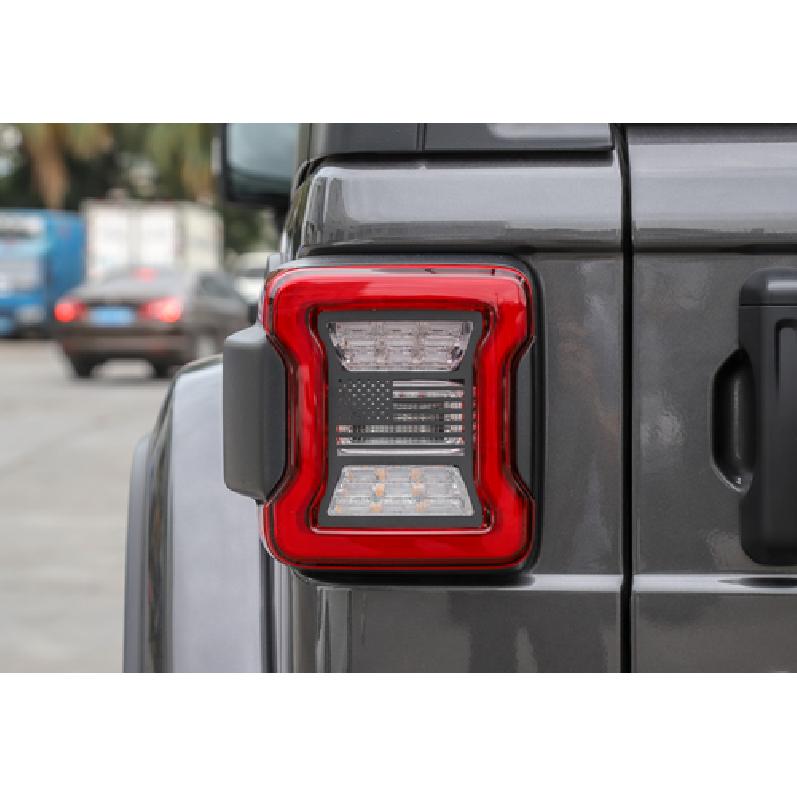 2x Rear Taillights Light Guard Tail Light Cover Trim For Jeep Wrangler JL 2018+