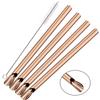 5Pcs Reusable Straw Pearl Milkshake Stainless Steel Bubble Tea Straw with Brush Set Stirring Smoothie Spoon Shaped Straw