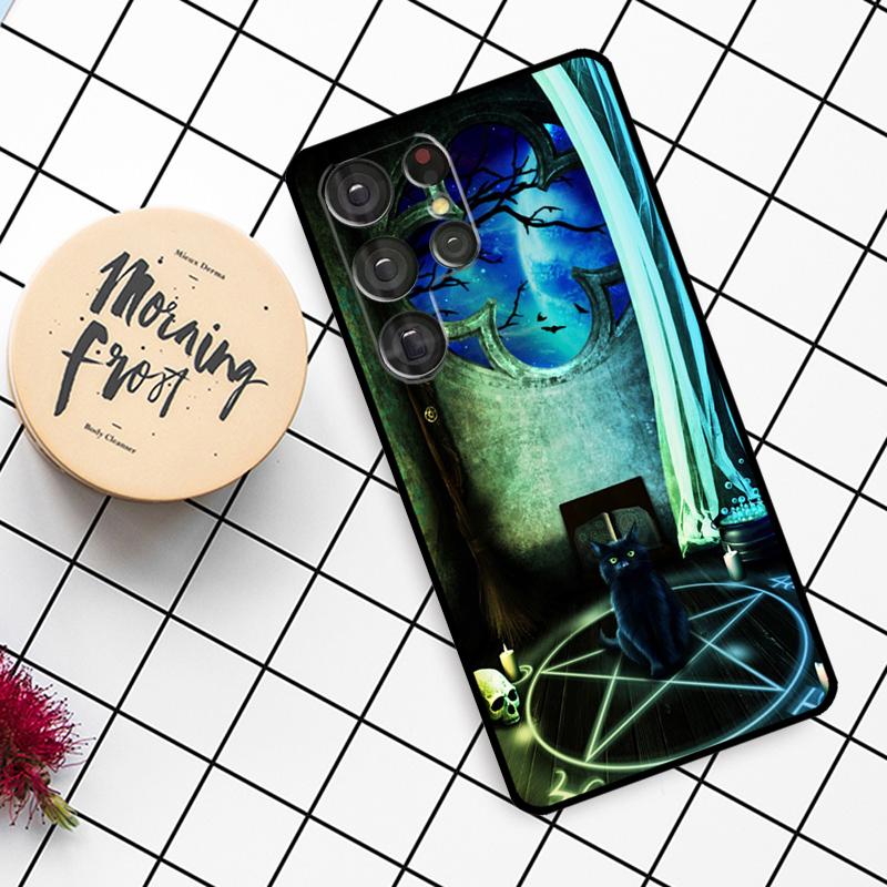 Magic Cat The Witches Case For Samsung Galaxy S23 S22 Ultra Note 20 Note 10 S8 S9 S10 Plus S21 FE S20 FE Back Cover
