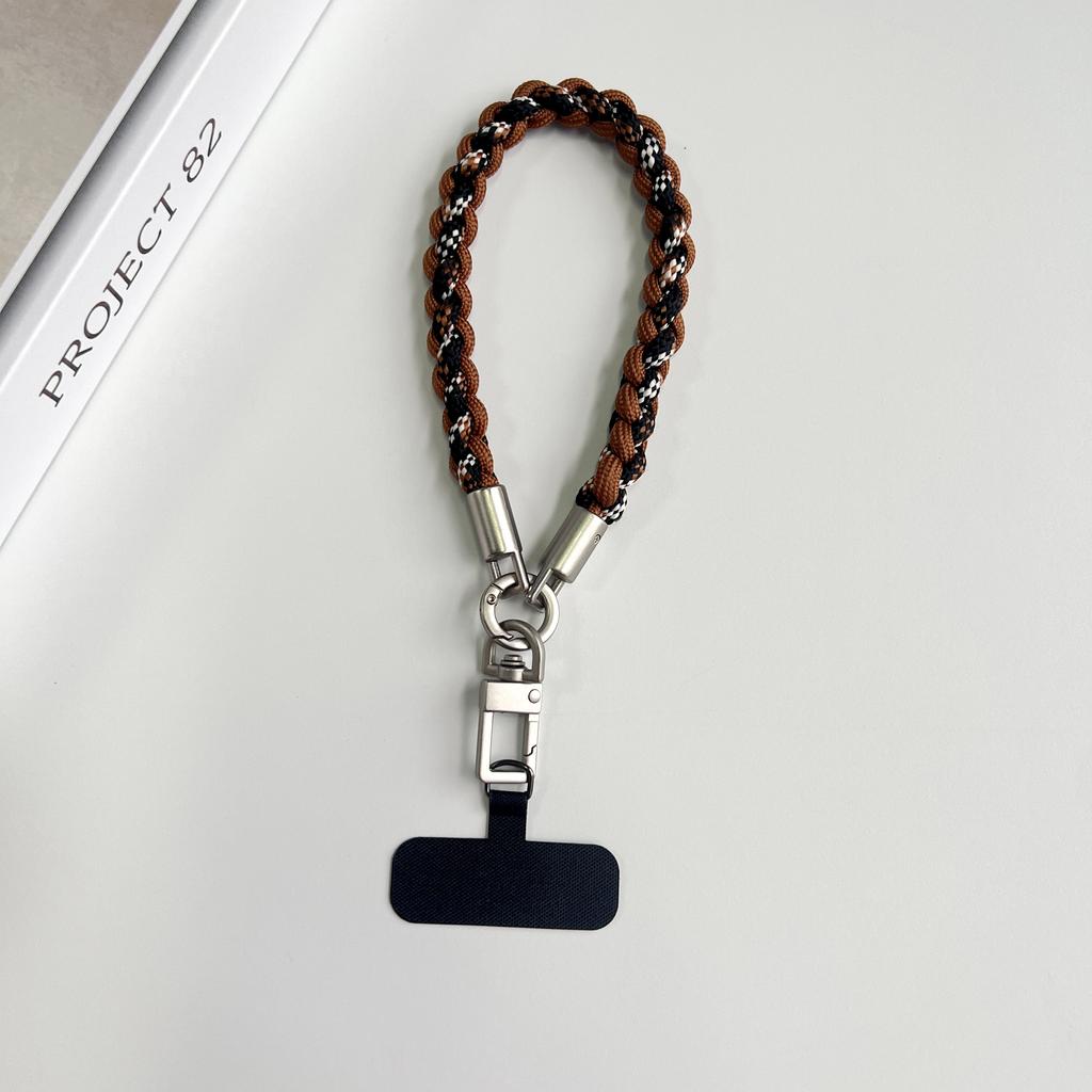 Creative Hand-Woven Mobile Phone Lanyards, Wristbands, Short Rope Strings, Pearl Jewelry, Pendants, Safety Anti-Loss Ropes
