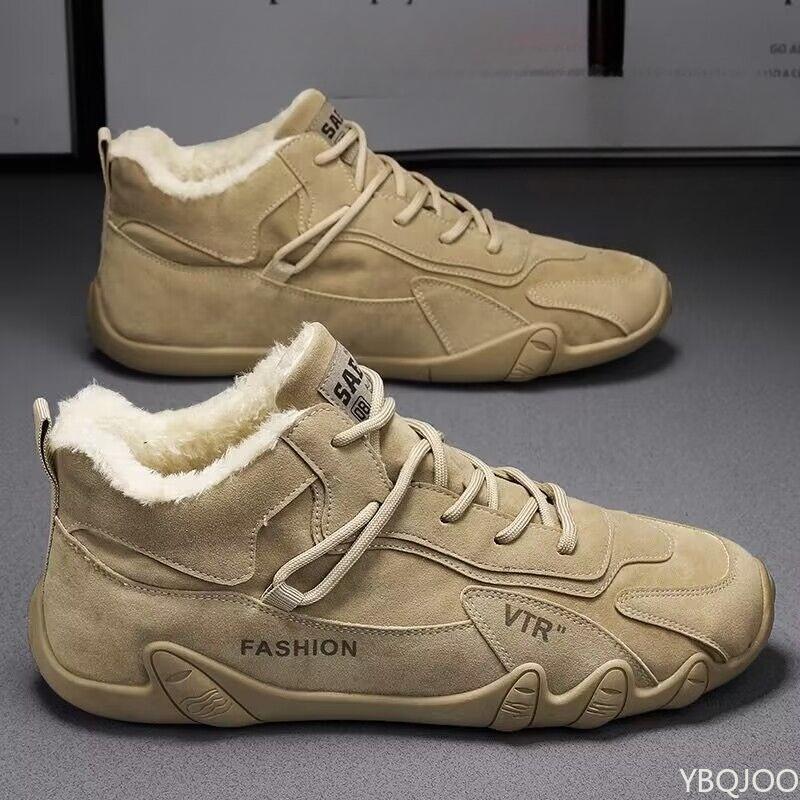 

Men Winter Casual Shoes Cotton Comfortable RoundToe Casual Versatile round toe trendy anti slip thickened warm simple daily 41