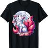 Kitsune Fox Nine Tailed Fox Cherry Blossom Anime T-Shirt