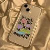 Fun text blocks bad luck Applicable to iPhone17 mobile phone case 15Pro niche x Apple 14 all-inclusive 12 simple