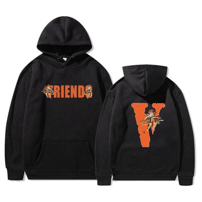 Vlone Long-sleeved Sweater Printed Sweater European and American Men's Couple Hoodie Sweater