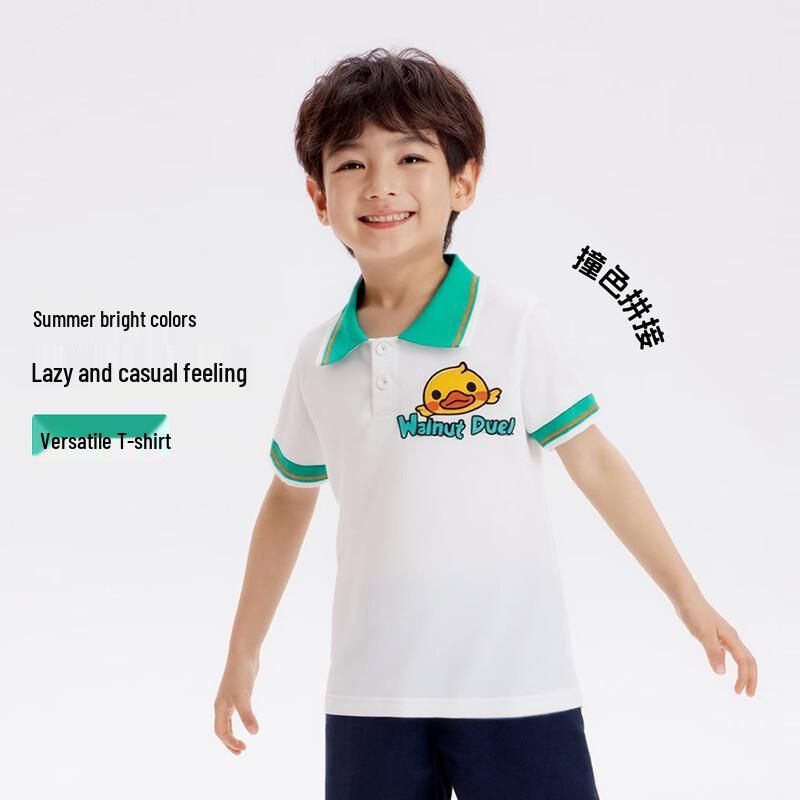 WALNUT DUCK Kids  Colorblock Polo Shirt 130