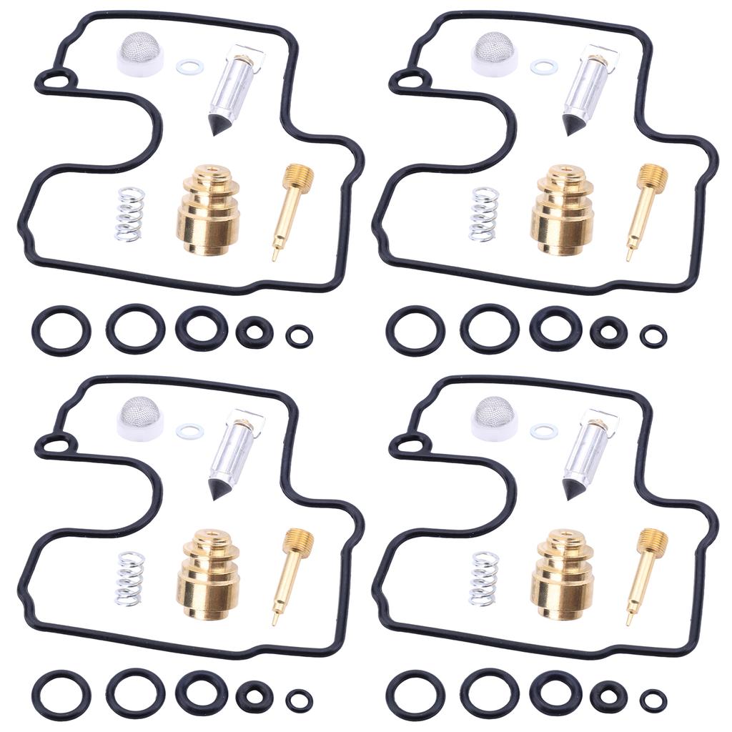4Pcs Carb Rebuild Kit Carburetor Repair Kits for Kawasaki ZX 6R 600 ZX600 GH Ninja ZZR 600 E 16030-1088 CAB-K13 92055-1588