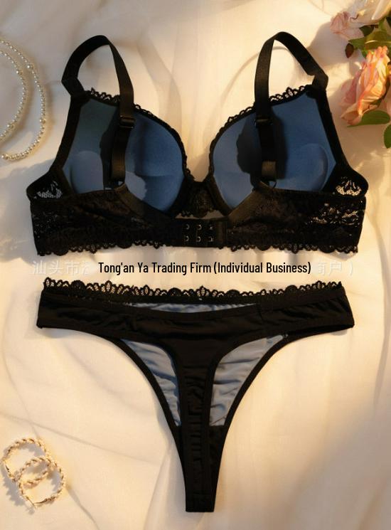 Exclusive Women's Adjustable Push-up Lace Bra Set - Sexy Lingerie
