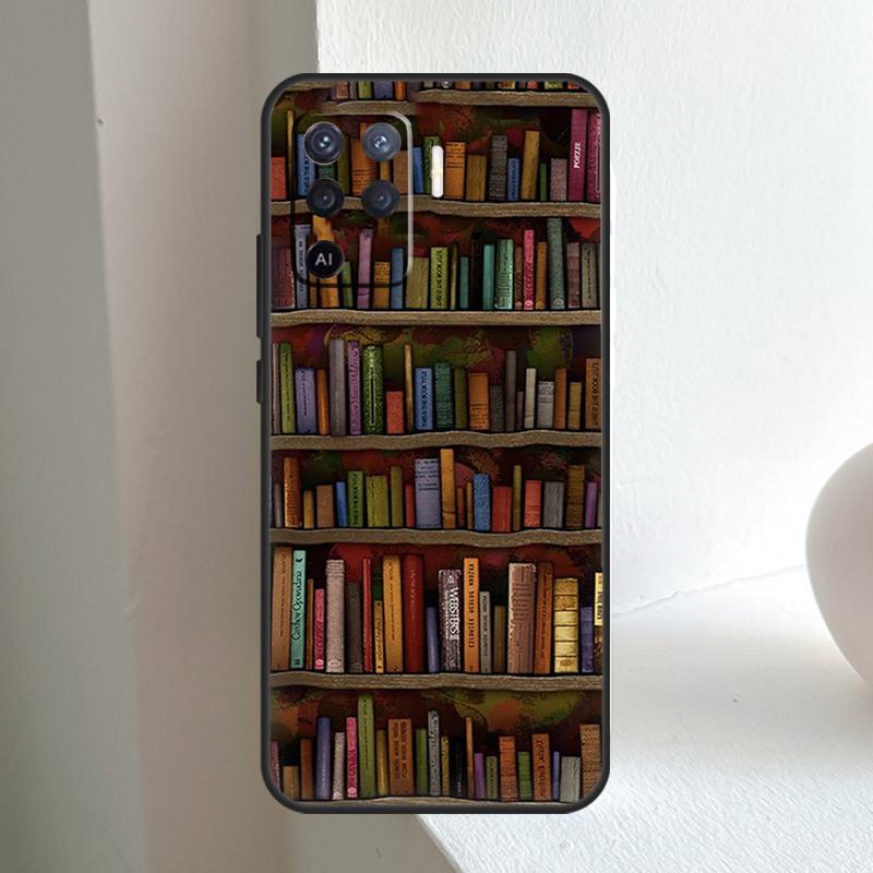 Library  Bookish For OPPO A96 A76 A16 A5 A6 Pro A15 A17 A57 A18 A38 A58 A78 A98 A54 A74 A94 A40 A60 A80 Case