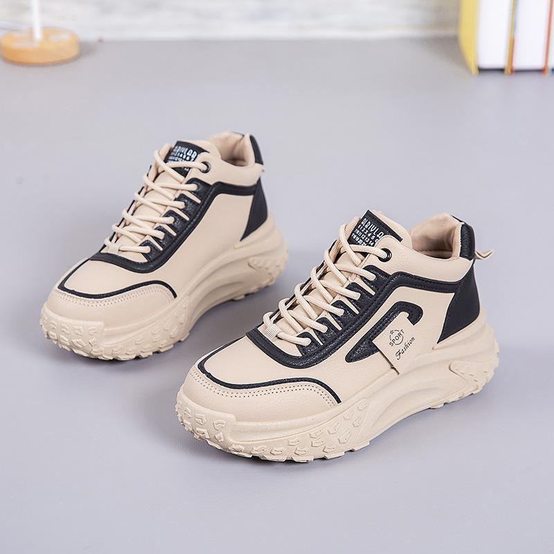 

[Customized] Dad shoes women s 2024 spring and autumn new high-top heightening platform sports shoes running casual women s shoes 40 чорний