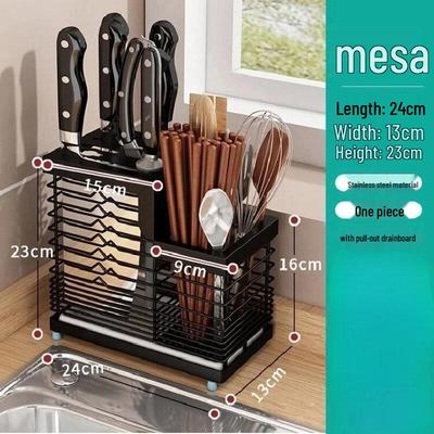 Soporte de cuchillos de cocina de acero inoxidable