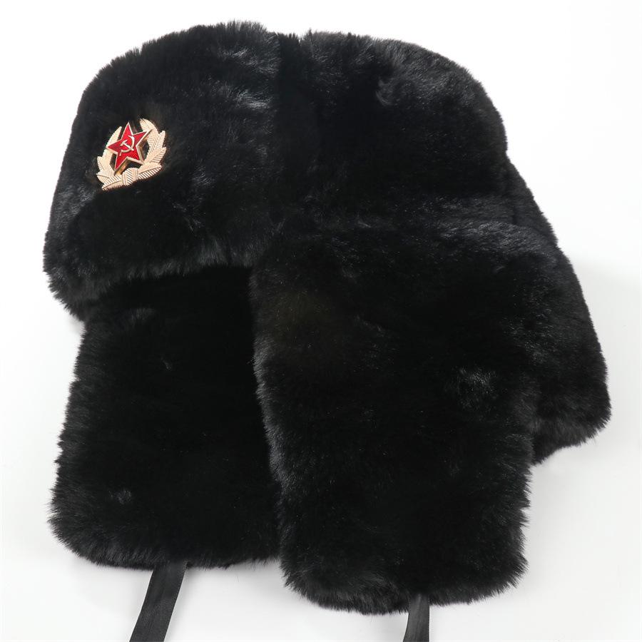 Outdoor Cold-proof Wig Hat, Piled and Thickened Winter Warm Ear Protection Cotton Hat