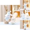 Cute Rabbit Bear Plush Doll With Hat And Cape Design For Bags And Key Holders
