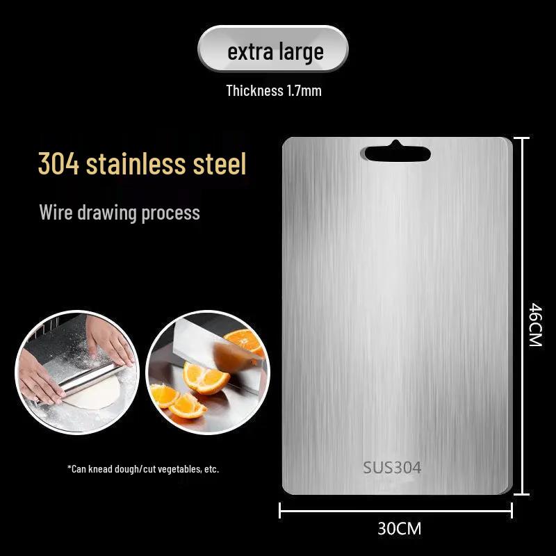 Leyongtu 304 Stainless Steel Antibacterial Cutting Board