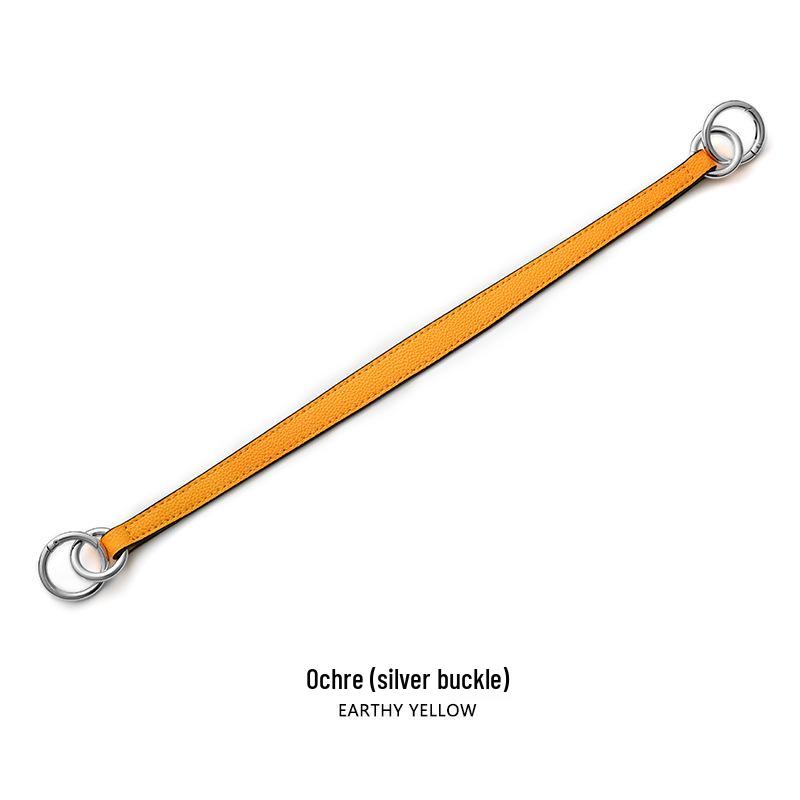 Litschi-Narben-Handtaschenriemen: Einzelschulter & Doppelring-Hardware