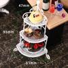 Doll House Miniature Shelf Accessories 3-Layer Storage Rack for Kitchen