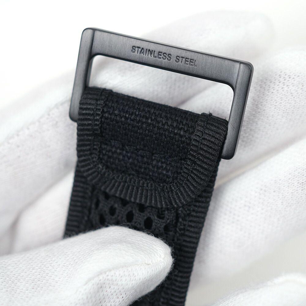 Used Luminox Watch Replacement Belt Strap Band 22mm Navy Seal Velcro Rubber Logo Black Men's LUMINOX FNX.3900.29B.K Navy SEAL Velcro Black