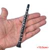 Gold-Plated Miniature Clarinet Model Brass Wind Instrument Model Gift Home Decor Item