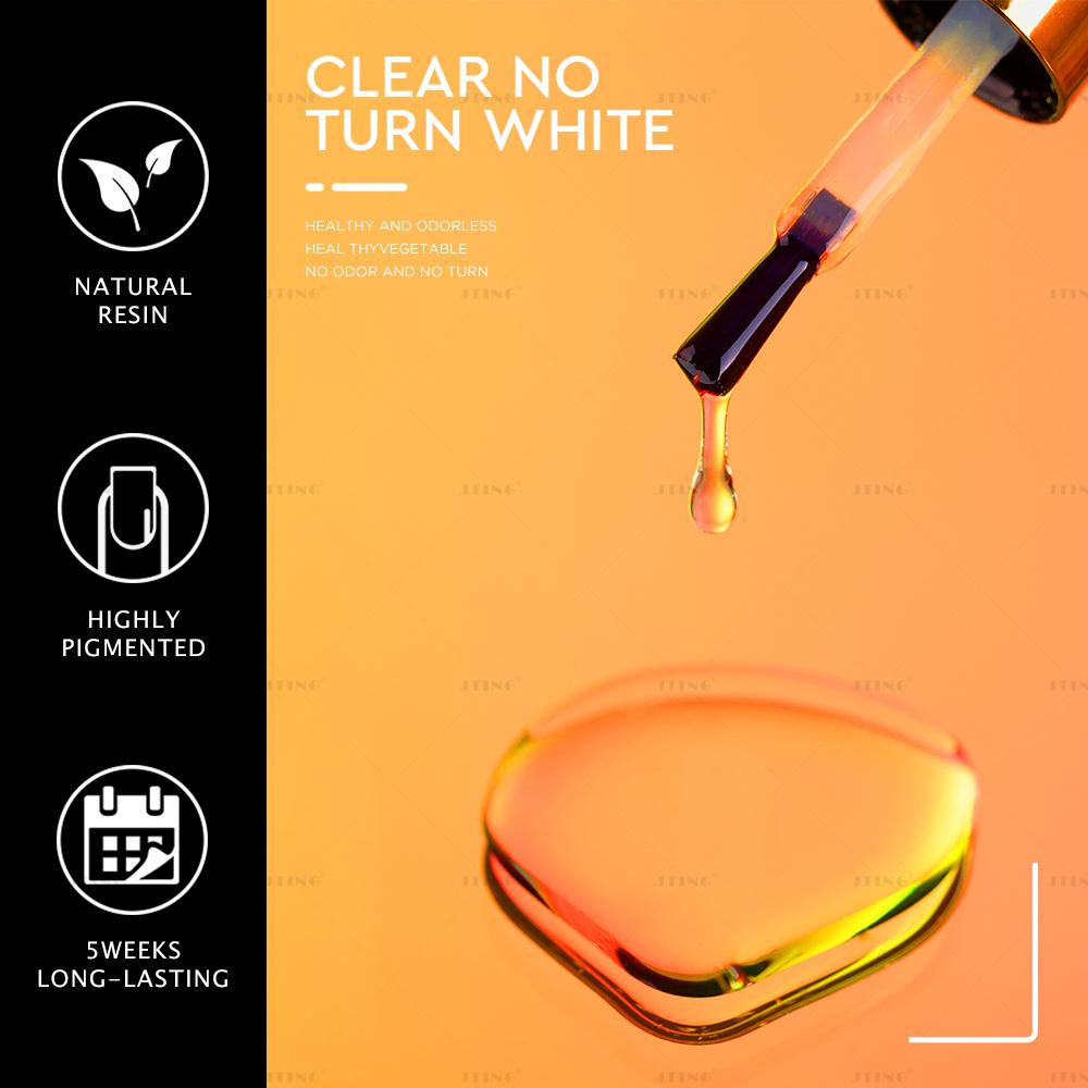 JTING New arrival 8 IN 1 nail function glue gel for Rhinestone OEM ODM Nail hard Builder Base gel Mixing and Leveling