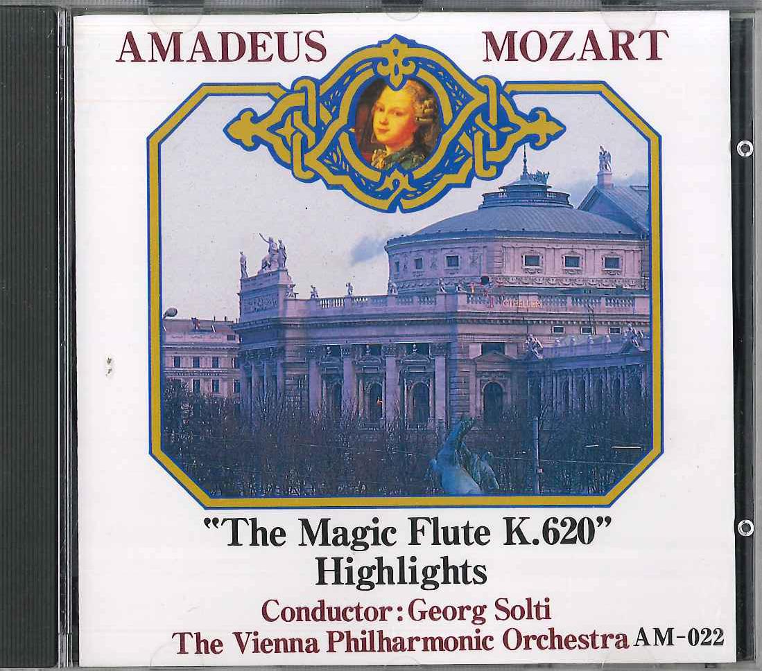 

CD GEORG SOLTI - Mozart Magic Flute K.620 Highlights AM022 SEEM Japan Classical Used