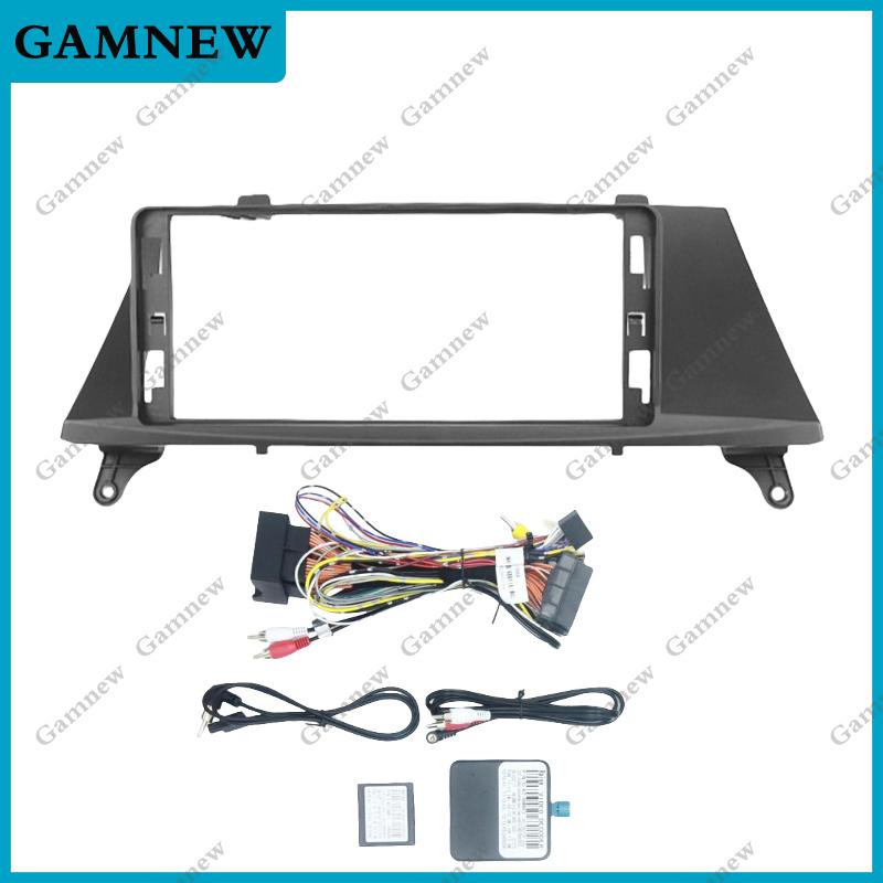 12.3 Inch Car Frame Fascia Adapter Android Radio Dash Fitting Panel Kit For BMW X5 2008-2013 Left Hand Drive