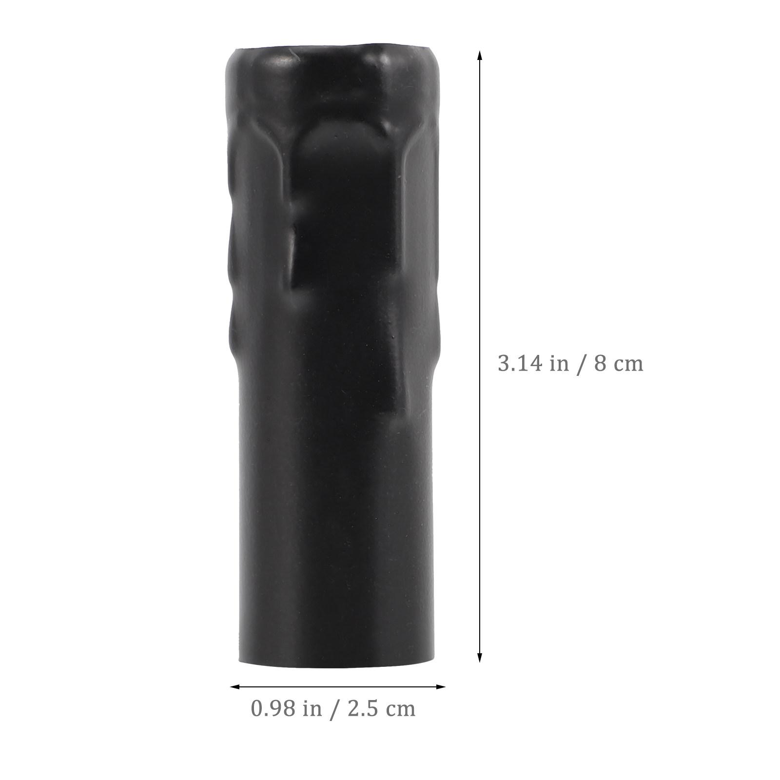 

4Pcs Sturdy Chandelier Lamp Base Sleeve Flanging Casing for European Style Crystal Chandeliers Fixture Socket Cover Parts Black