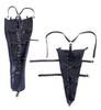 SM Bondage Set with Handcuffs and Leg Arm Restraints Mermaid Arm Leg Back Doggy Black Cuffs, + Restraints, Binders, Restraints, Cuffs, Style,