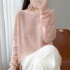 2026 Autumn/Winter Women's Pure Wool Loose Knit Sweater with Ribbon Detailing