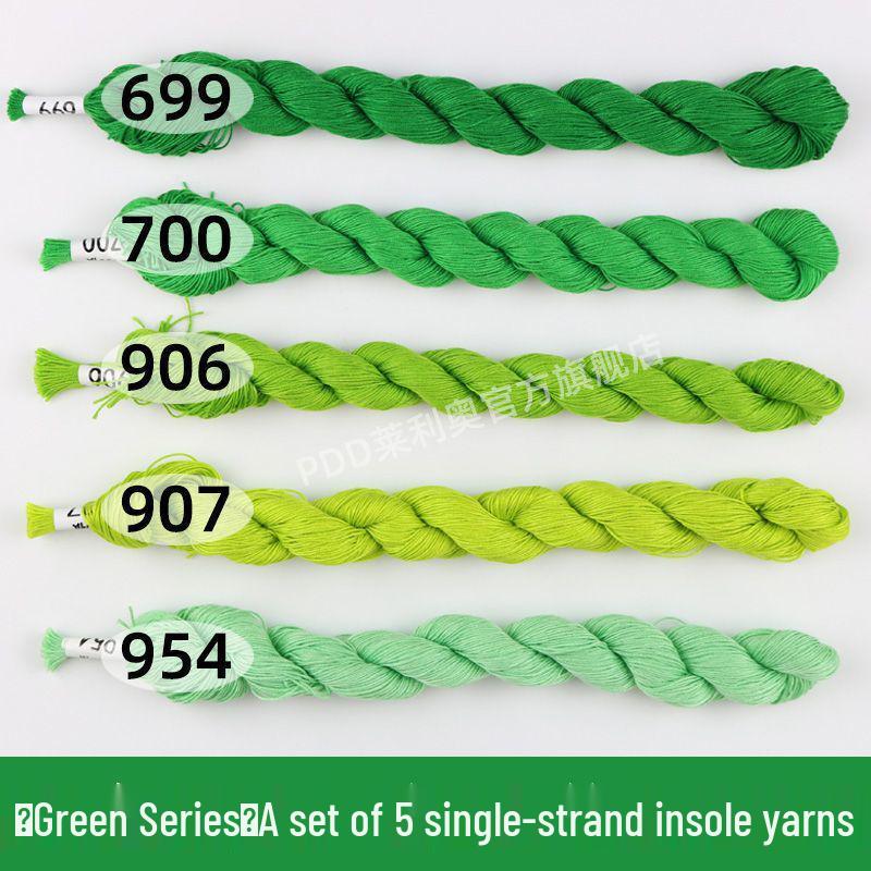 Baumwoll-Kreuzstich-Stickgarn: Handgefertigte Einlegesohlen, Dickes Nähgarn, Eine Farbe pro Stück