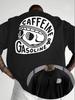 Caffeine Gasoline Pattern Casual Style T Shirt Unisexs Unisex Tee Summer Novelty Oversized Retro Trendy Streetwear Casual Loose