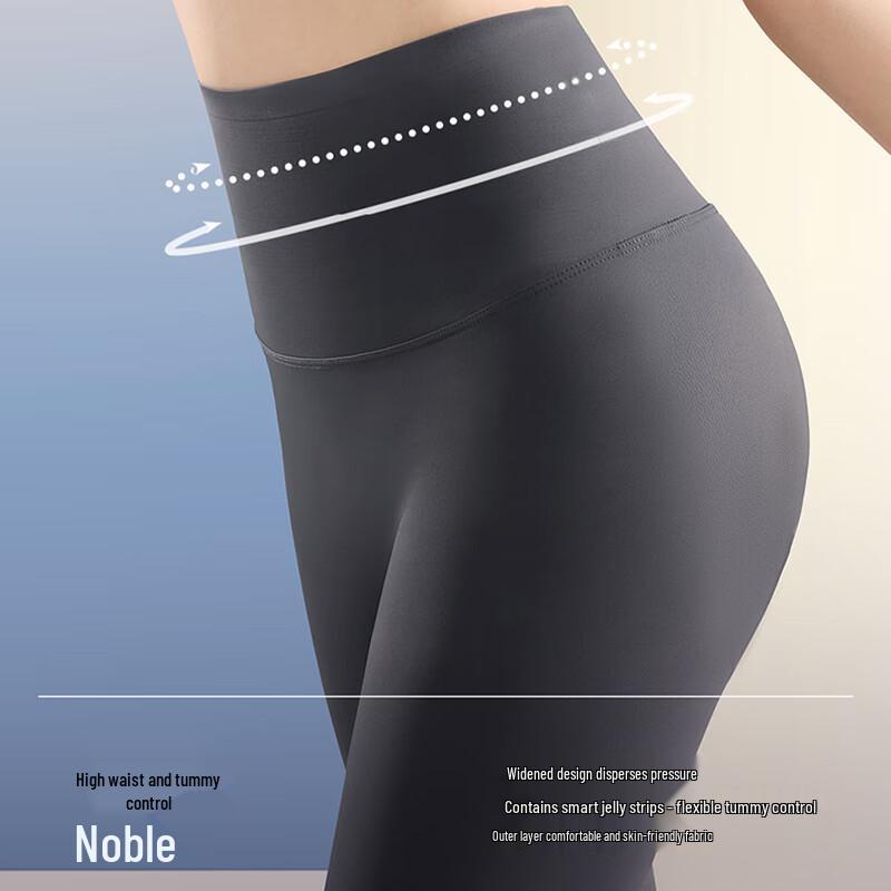 Langsha Women's High-Waist 300g Warm Thermal Shark Leggings