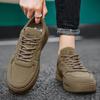 Warrior Fashion Trend Comfortable Non-Slip Wear-Resistant Breathable Low-Top Skate Shoes Men Sneaker Dark-Brown WXP(WZ)-122503